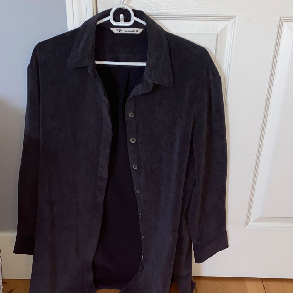 Zara Charcoal Long Sleeve Shirt